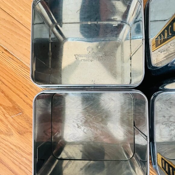 Vintage MCM Lincoln Beautyware Metal Kitchen Canister Set Four Piece - Picture 7 of 16